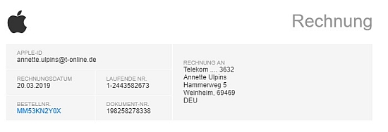 Ihre Quittung Von Apple R4o4mnwvn4zcvrobyqkk Onlinewarnung Vor