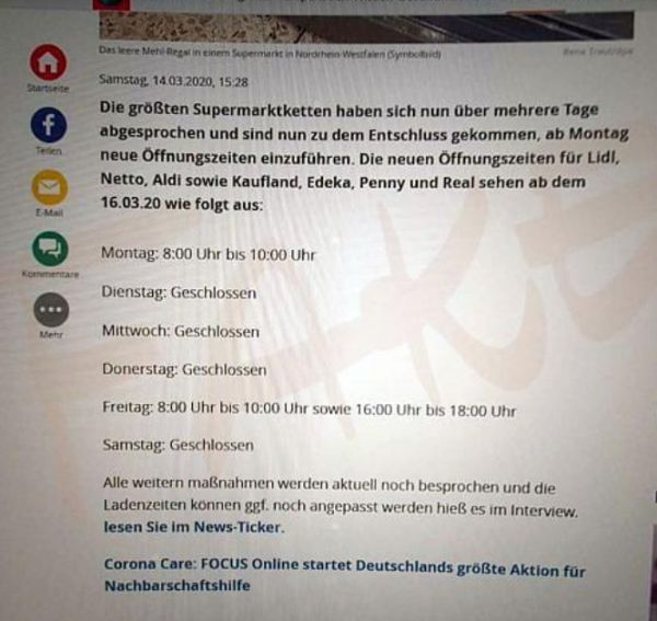 öffnungszeiten Wegen Corona öffnungszeiten Wegen Corona